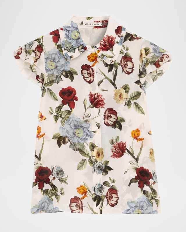 Martel Flutter-Sleeve Blous